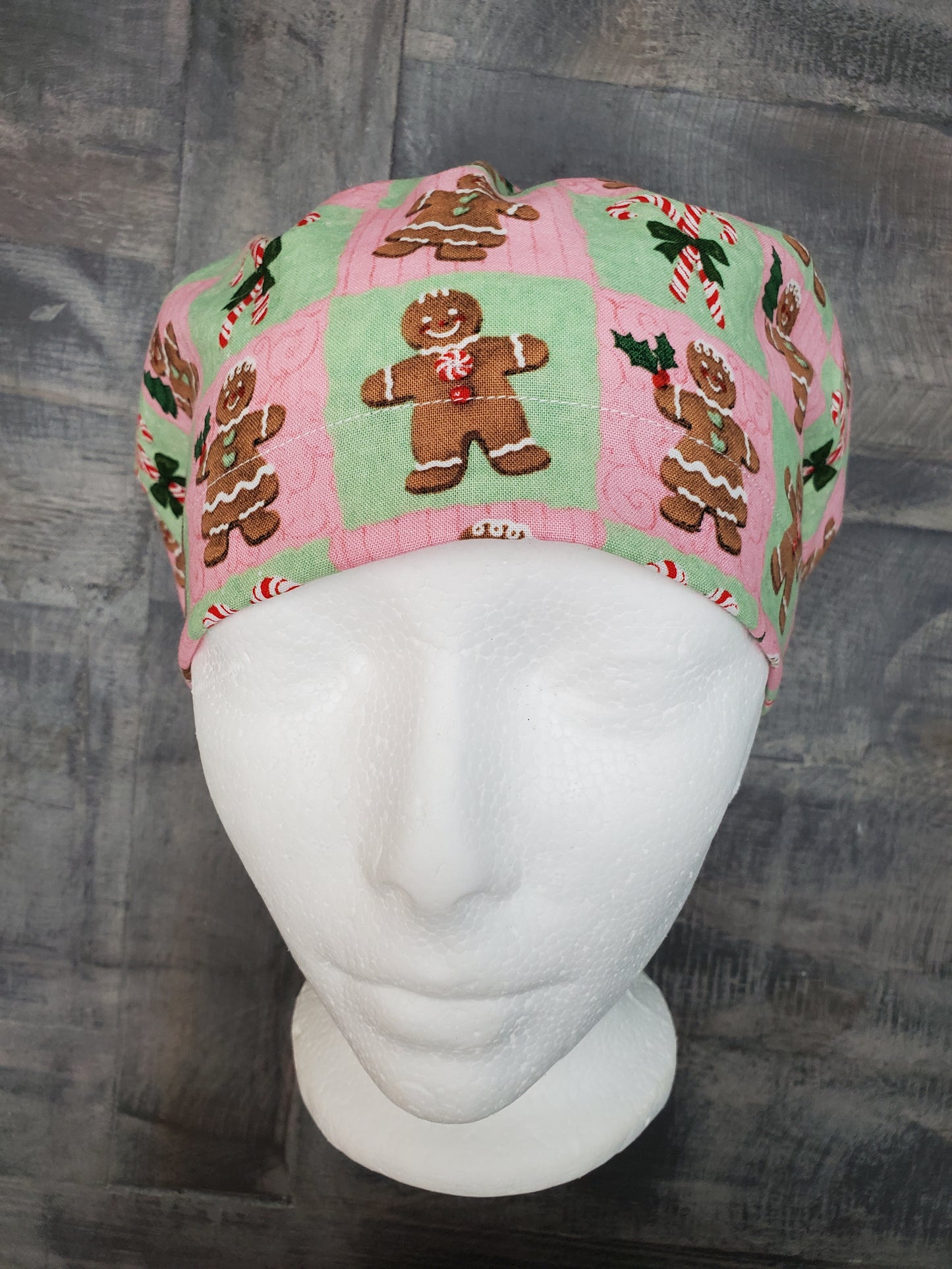 Ginger squares bouffant/euro hybrid style surgical/scrub/dental hat by Carolinadreamsbyjen