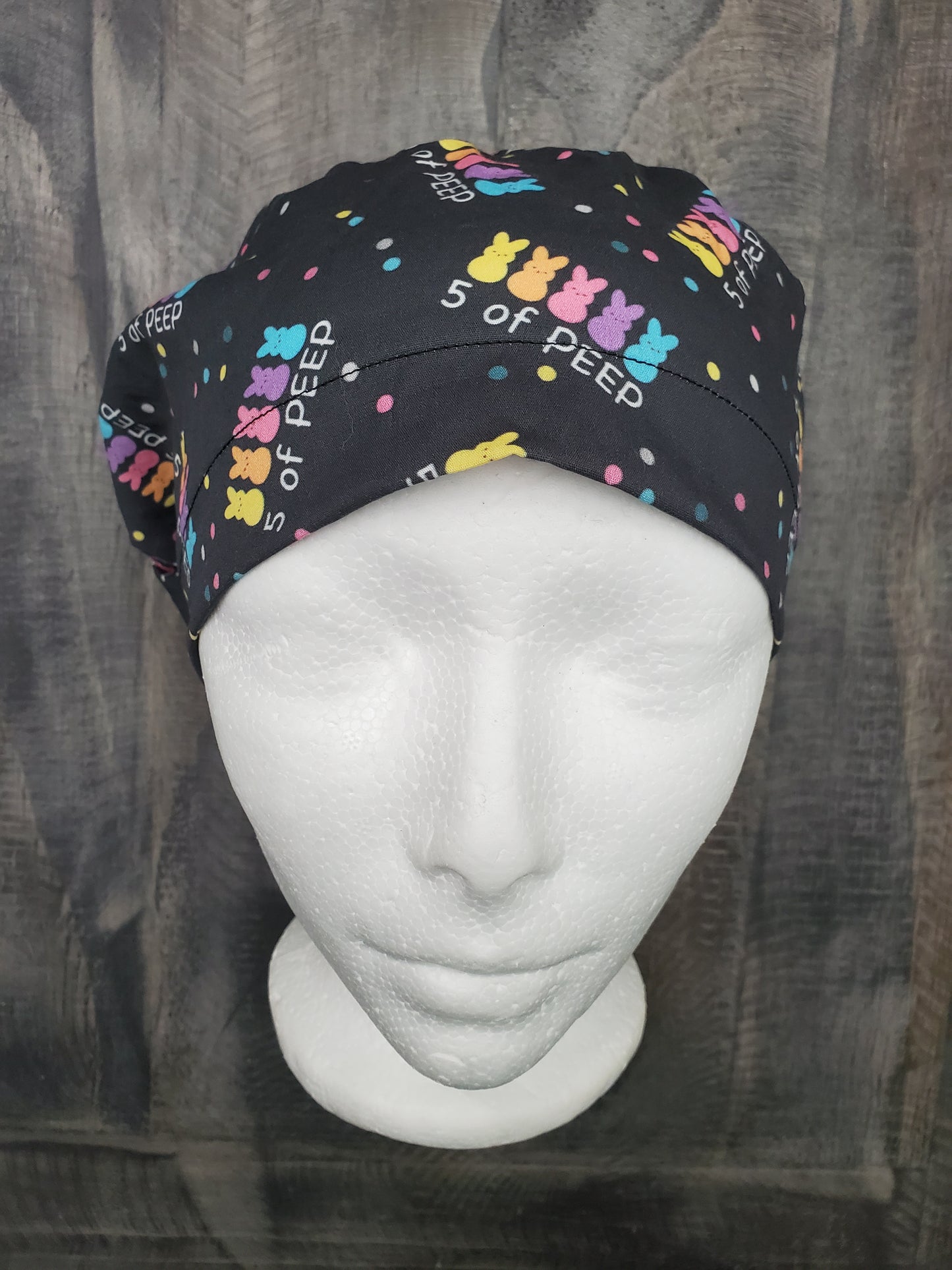 5 of peep bouffant/euro hybrid style surgical/scrub/dental hat by Carolinadreamsbyjen