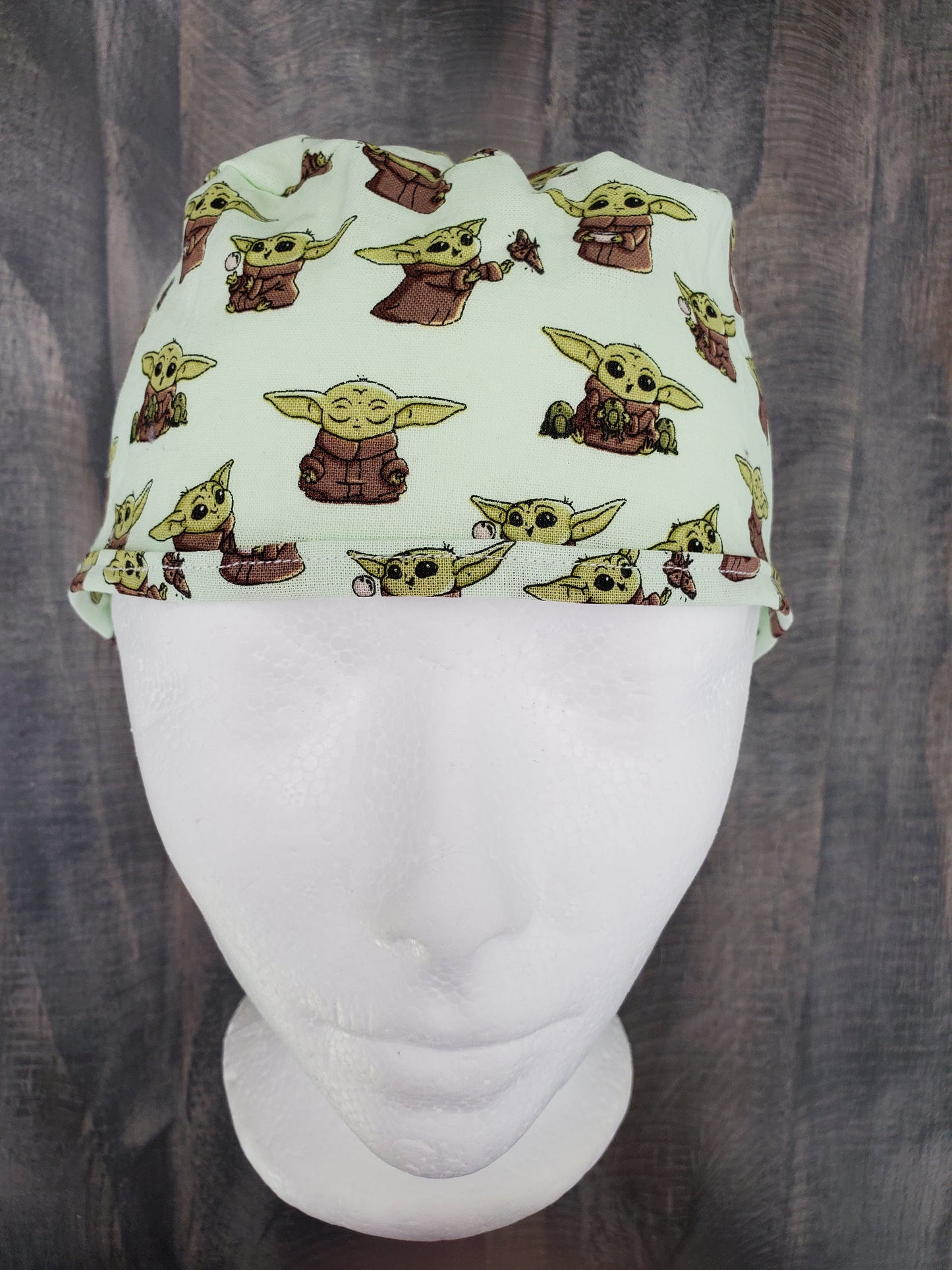 Mens grogu surgical/scrub/dental hat