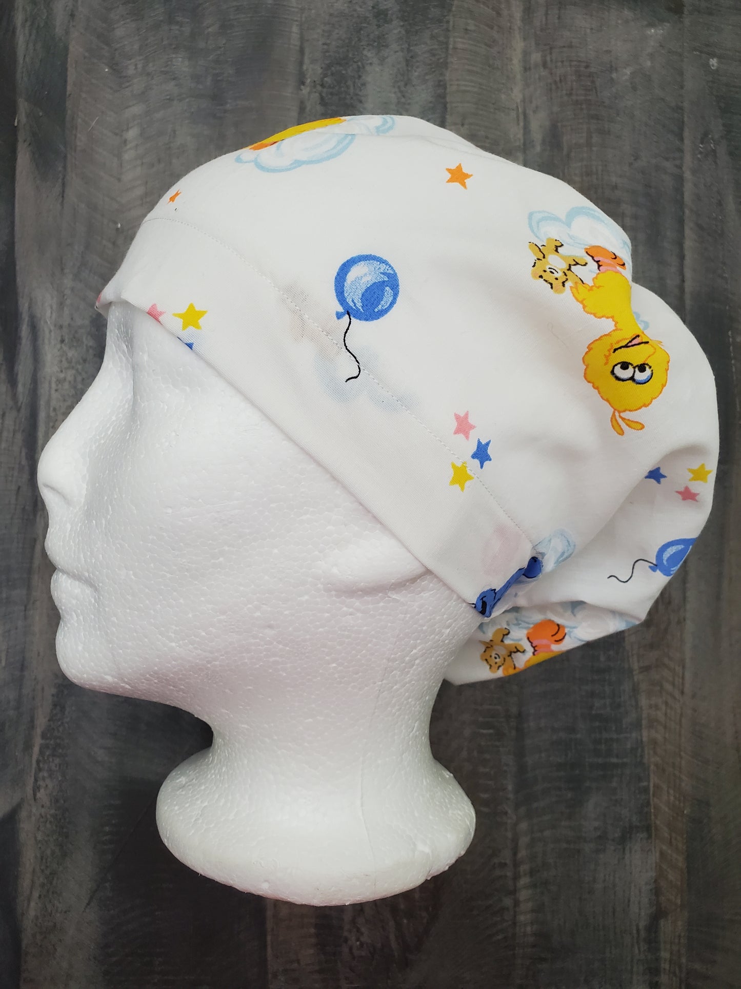 Big bird bouffant/euro hybrid style surgical/scrub/dental hat by Carolinadreamsbyjen