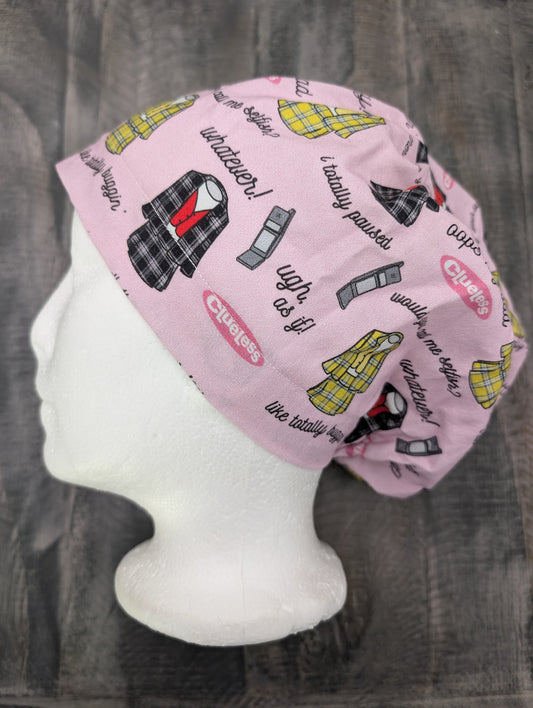 Clueless bouffant/euro hybrid style surgical/scrub/dental hat by carolinadreamsbyjen