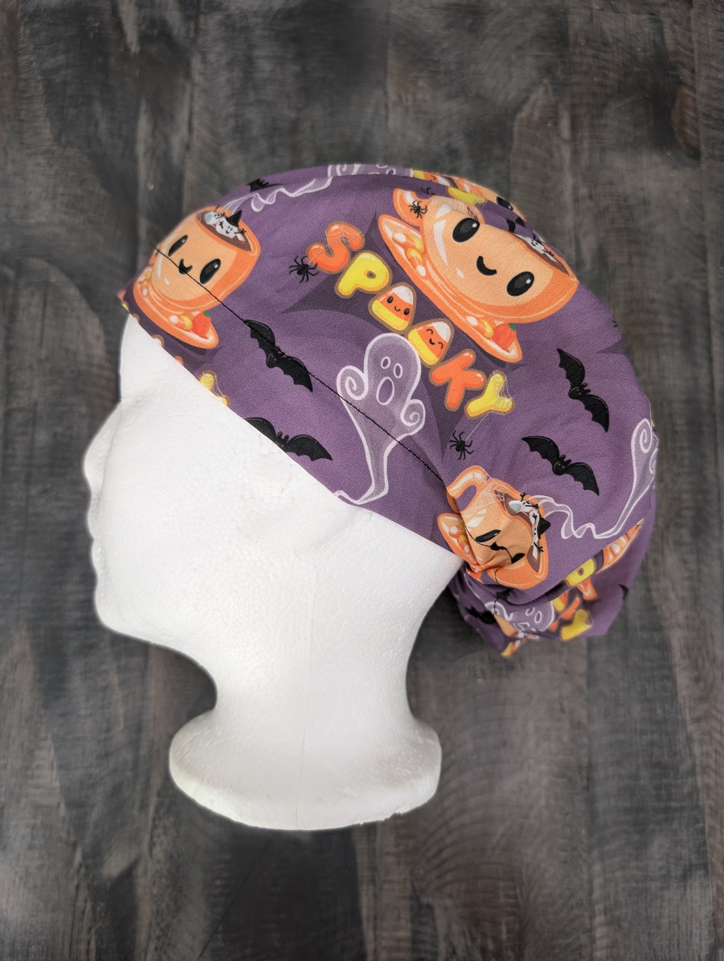 Cup of spooky bouffant/euro hybrid style surgical/scrub/dental hat by carolinadreamsbyjen