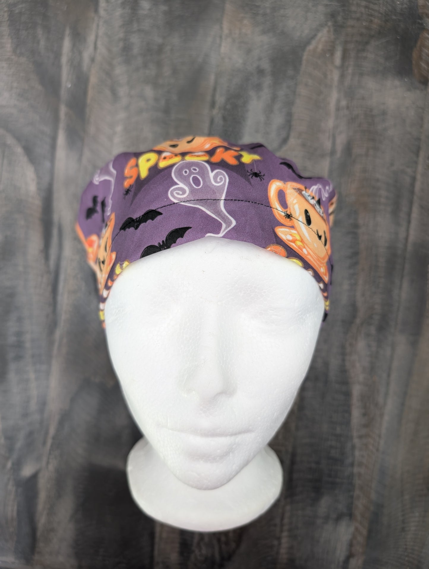 Cup of spooky bouffant/euro hybrid style surgical/scrub/dental hat by carolinadreamsbyjen