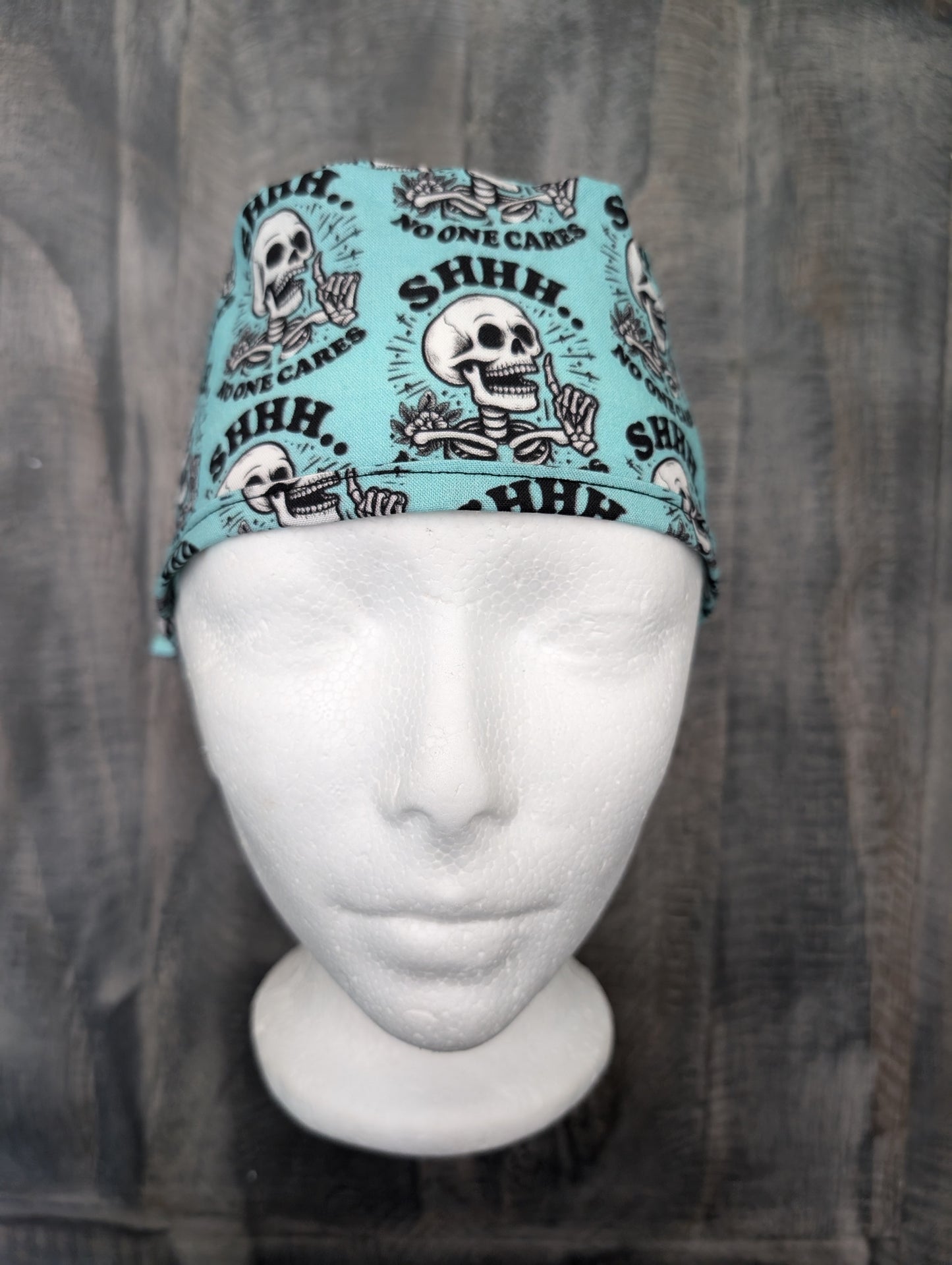 Men's Shhhh No one cares surgical/scrub/dental hat by carolinadreamsbyjen