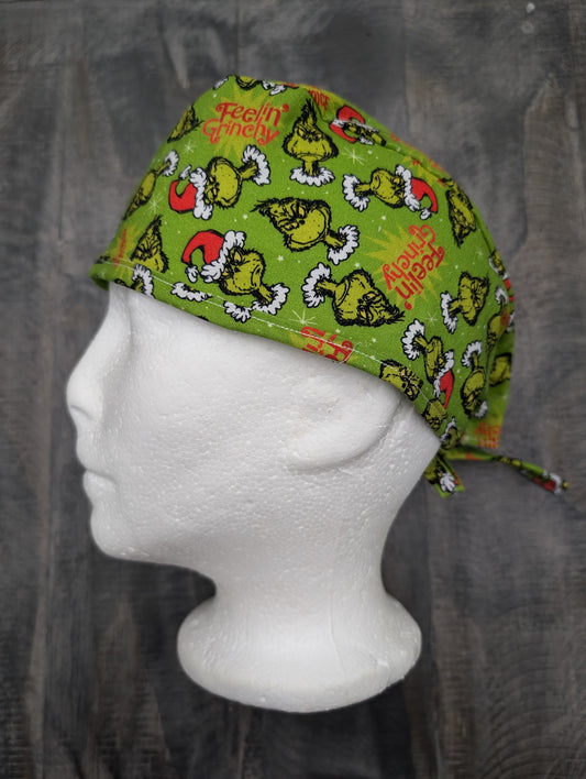 Feeling Grinchy surgical/scrub/dental hat by carolinadreamsbyjen