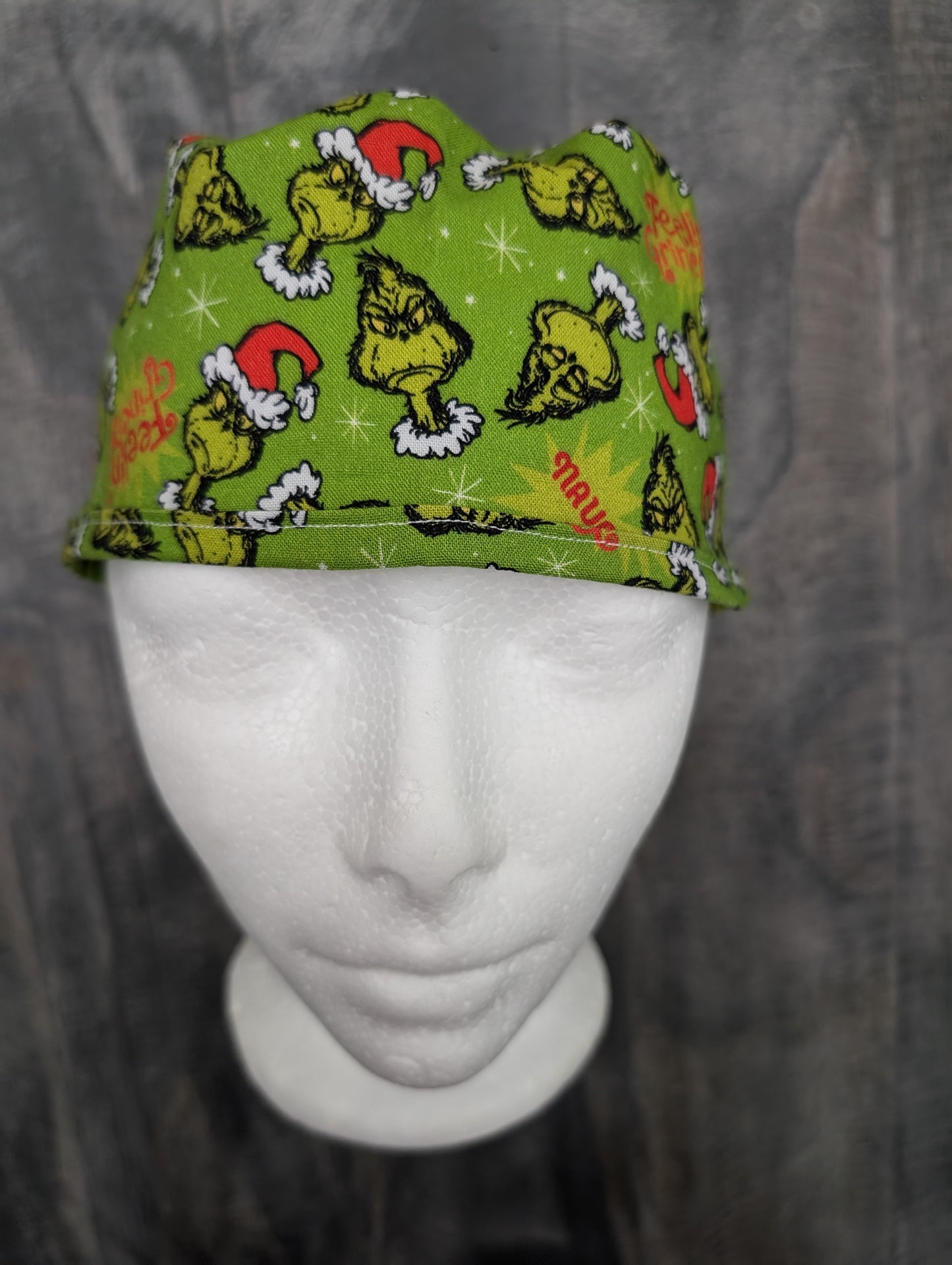 Feeling Grinchy surgical/scrub/dental hat by carolinadreamsbyjen