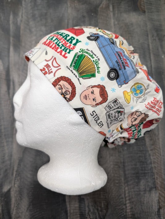 Home Alone bouffant/euro hybrid style surgical/scrub/dental hat by carolinadreamsbyjen