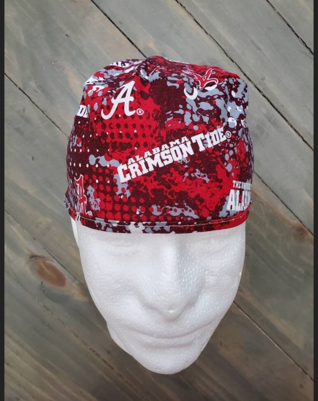 Alabama splatter mens surgical/scrub/dental hat