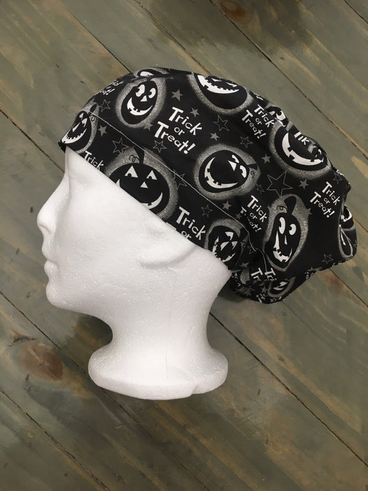 Trick or treat bouffant /euro style surgical hat