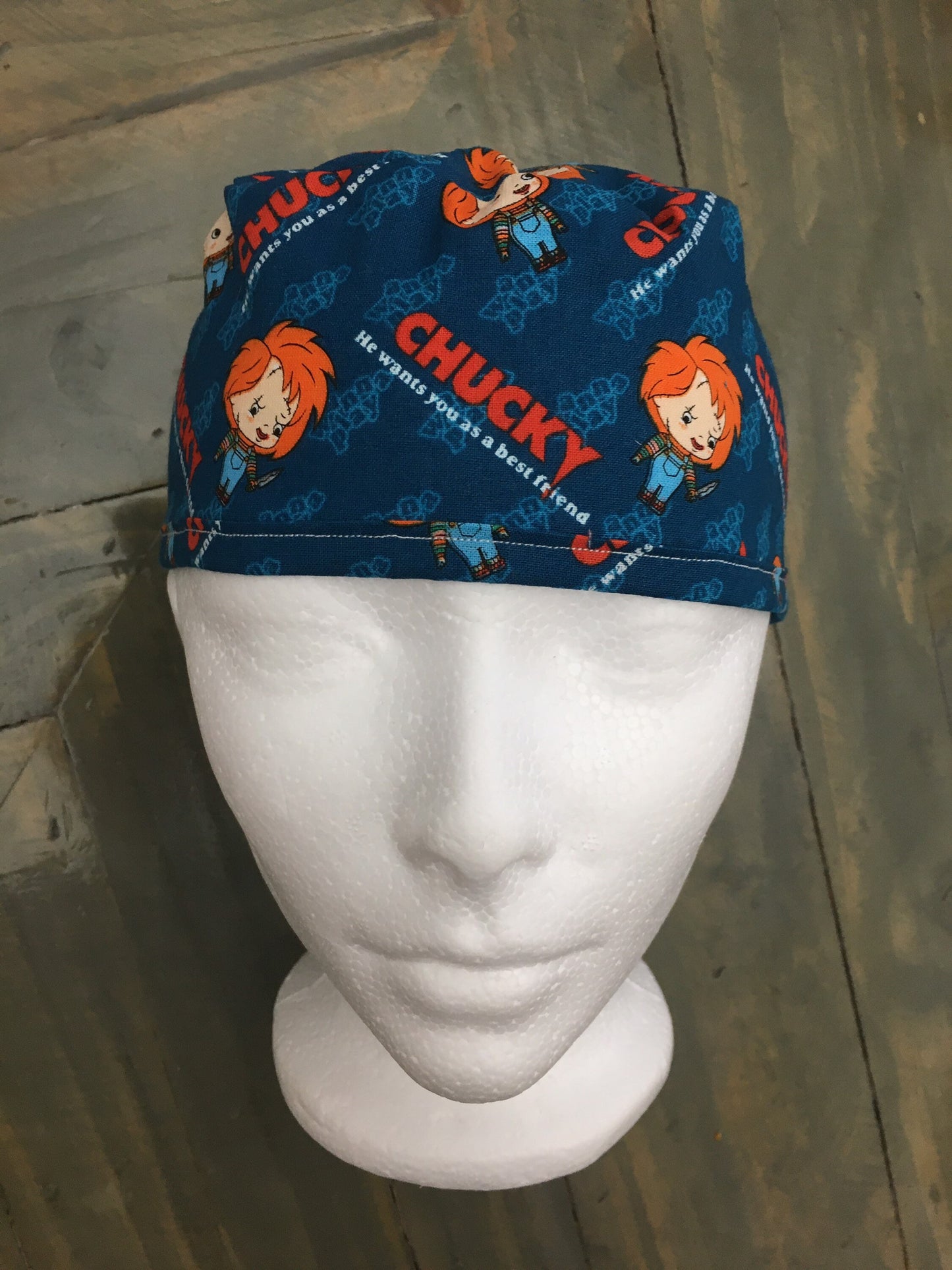 Men's Child’s play surgical/scrub/dental hat by Carolinadreamsbyjen