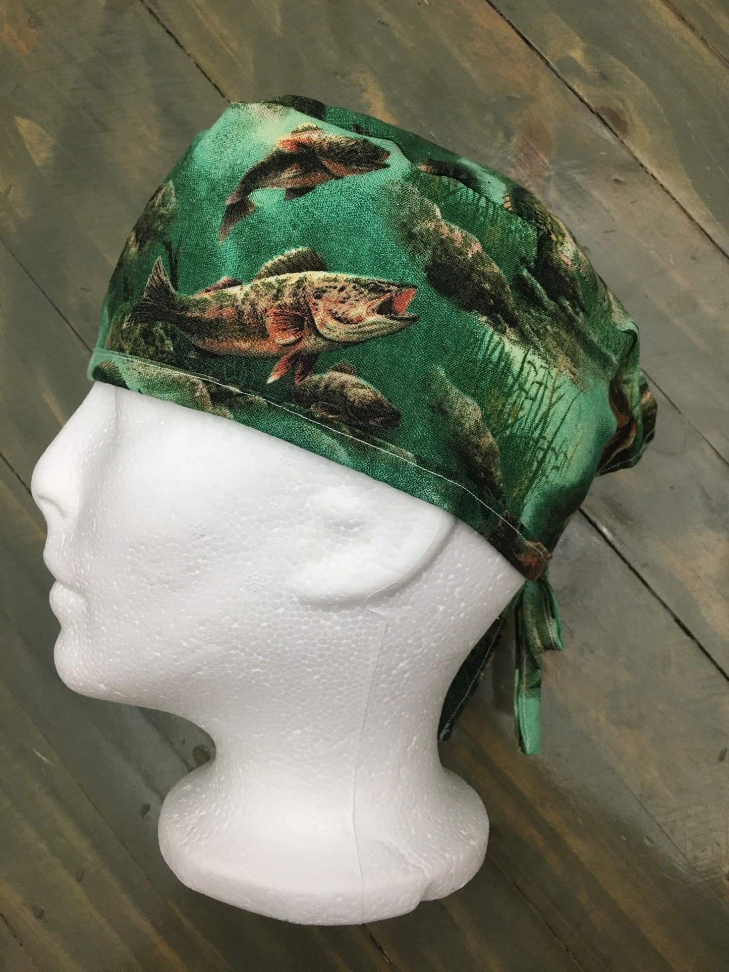 Gone fishin surgical hat