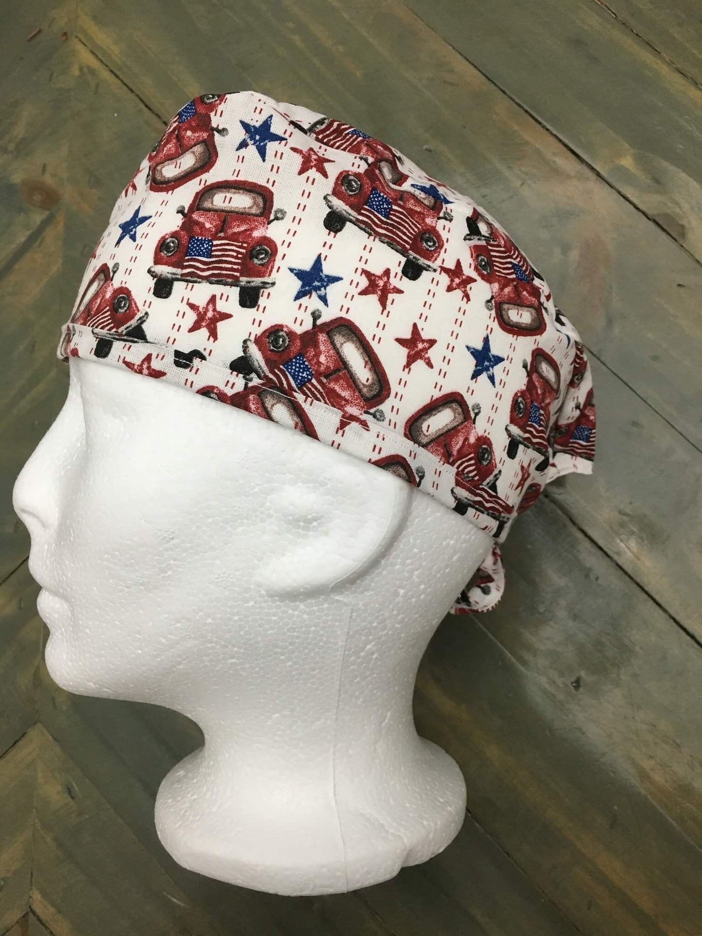 Americana surgical/scrub/dentist surgical hat/cap made by CarolinaDreamsbyjen