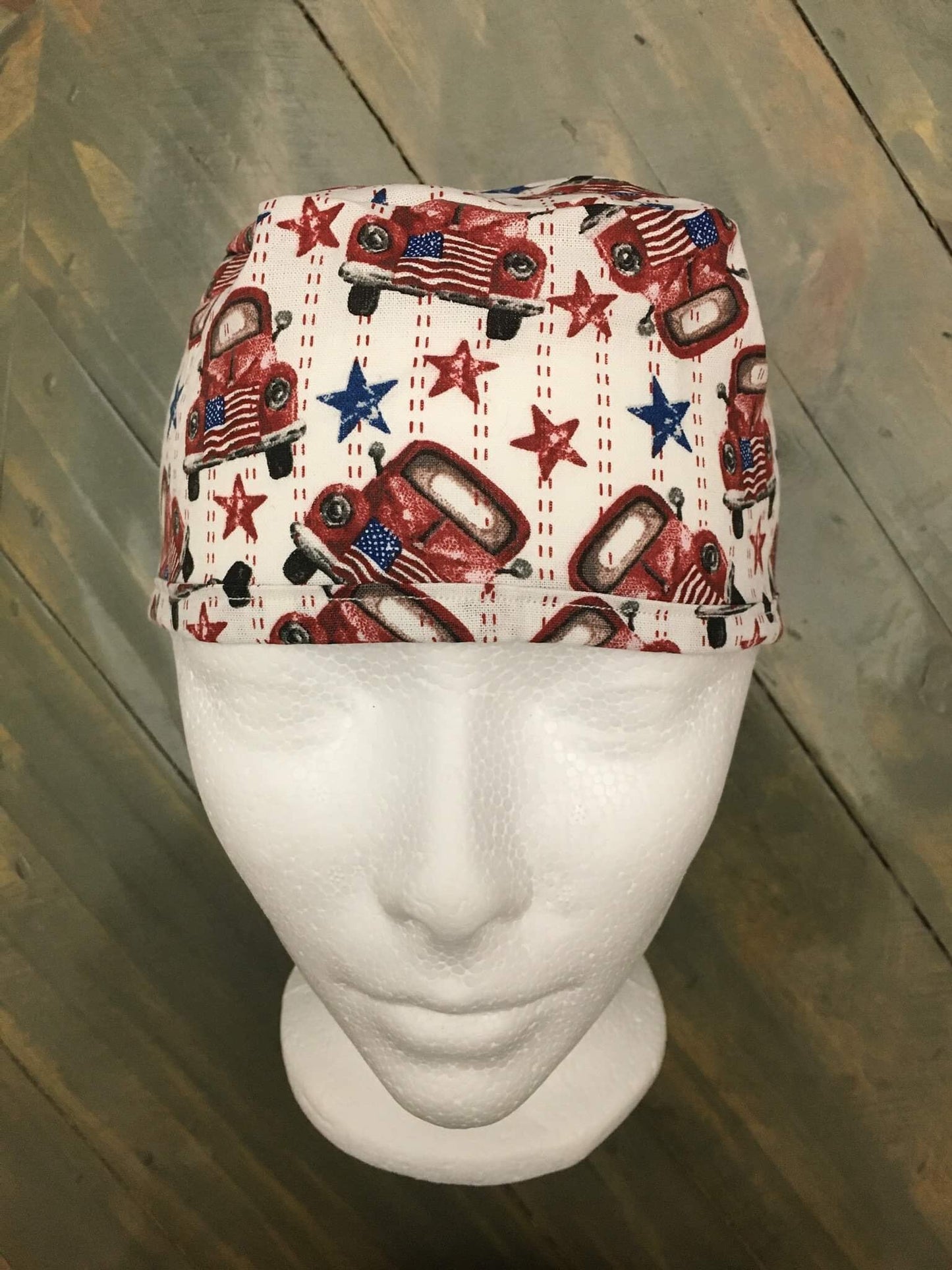 Americana surgical/scrub/dentist surgical hat/cap made by CarolinaDreamsbyjen