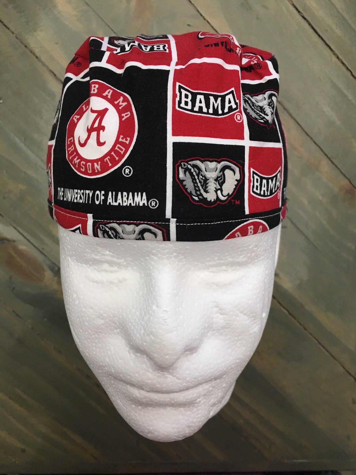 Alabama blocks surgical/scrub hat/cap with ties made by CarolinaDreamsbyjen