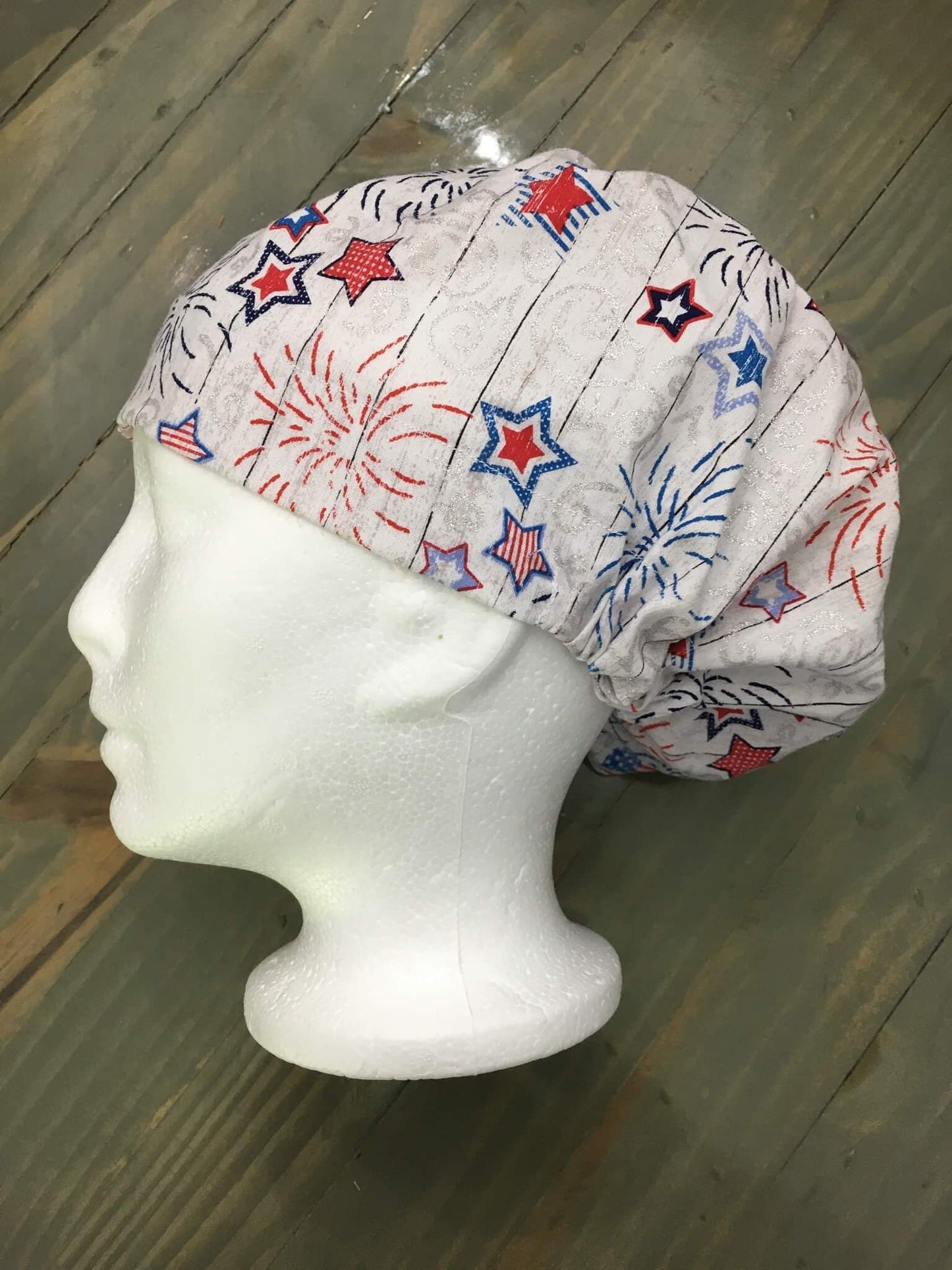 Freedom euro/bouffant hybrid style surgical/scrub/dental hat