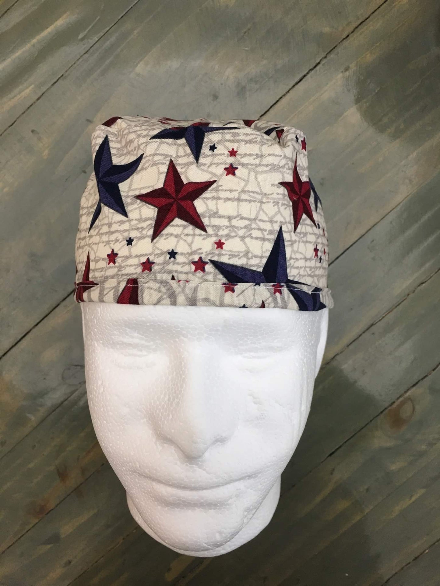 Patriotic stars surgical hat