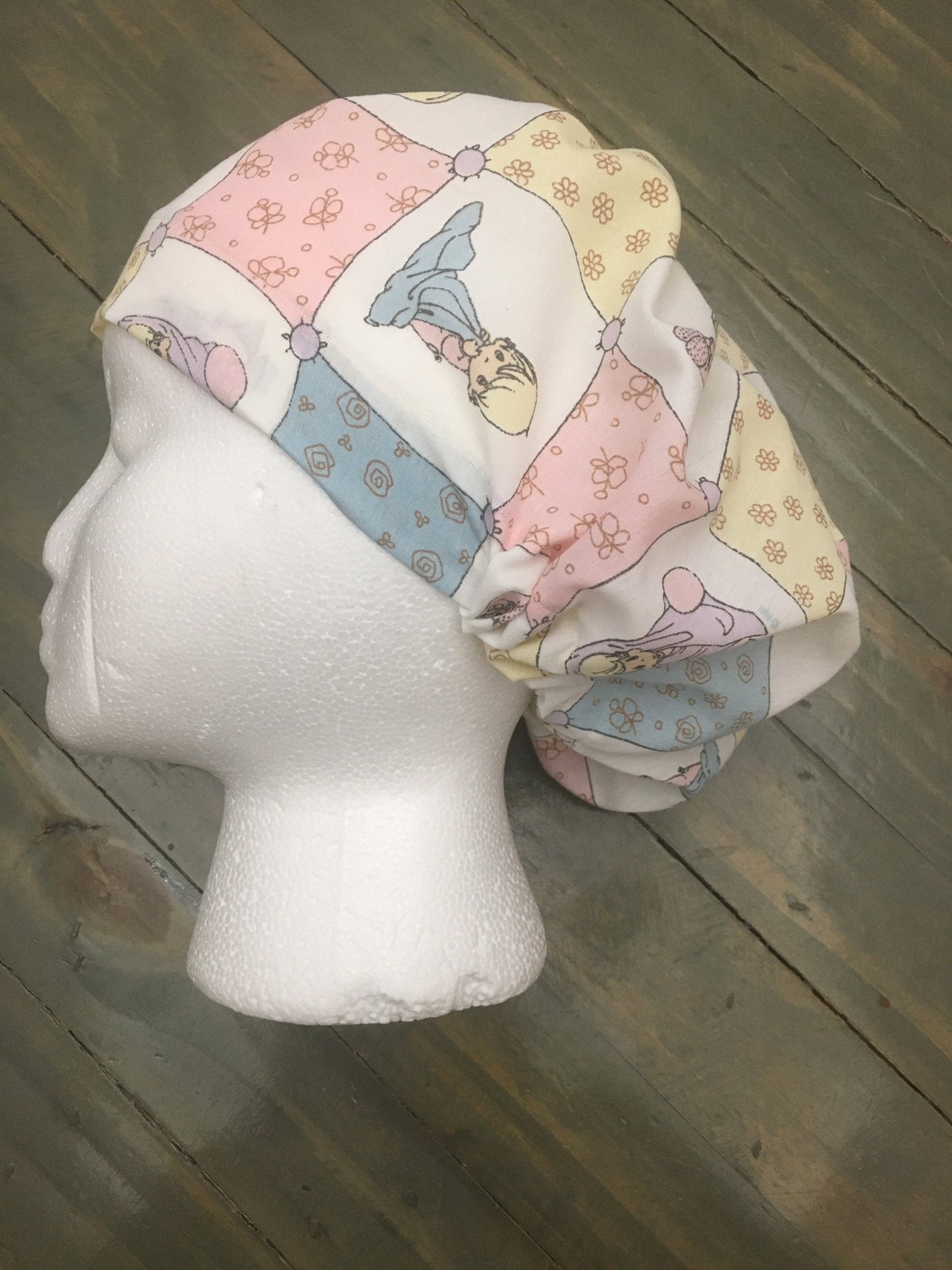 Precious moments bouffant/euro style surgical hat