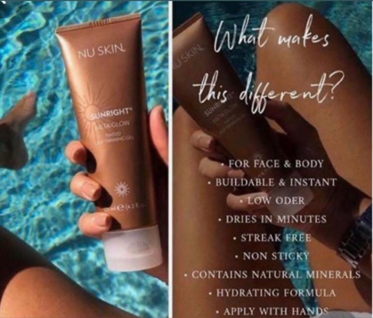 NuSkin Sunright Instaglow tinted self tanning gel