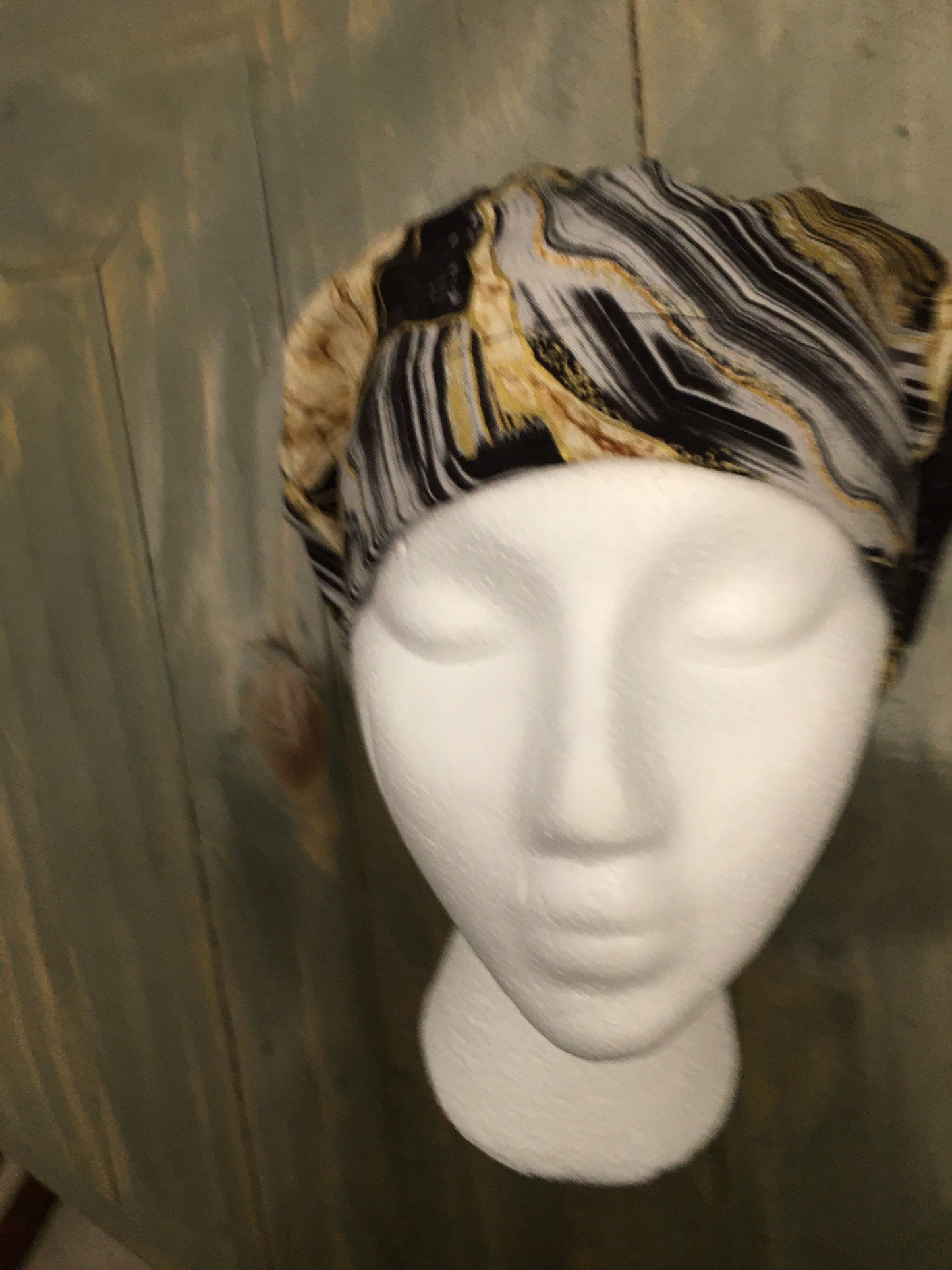 Glamour bouffant/euro hybrid style scrub/surgical/dentist hat by CarolinaDreamsbyjen