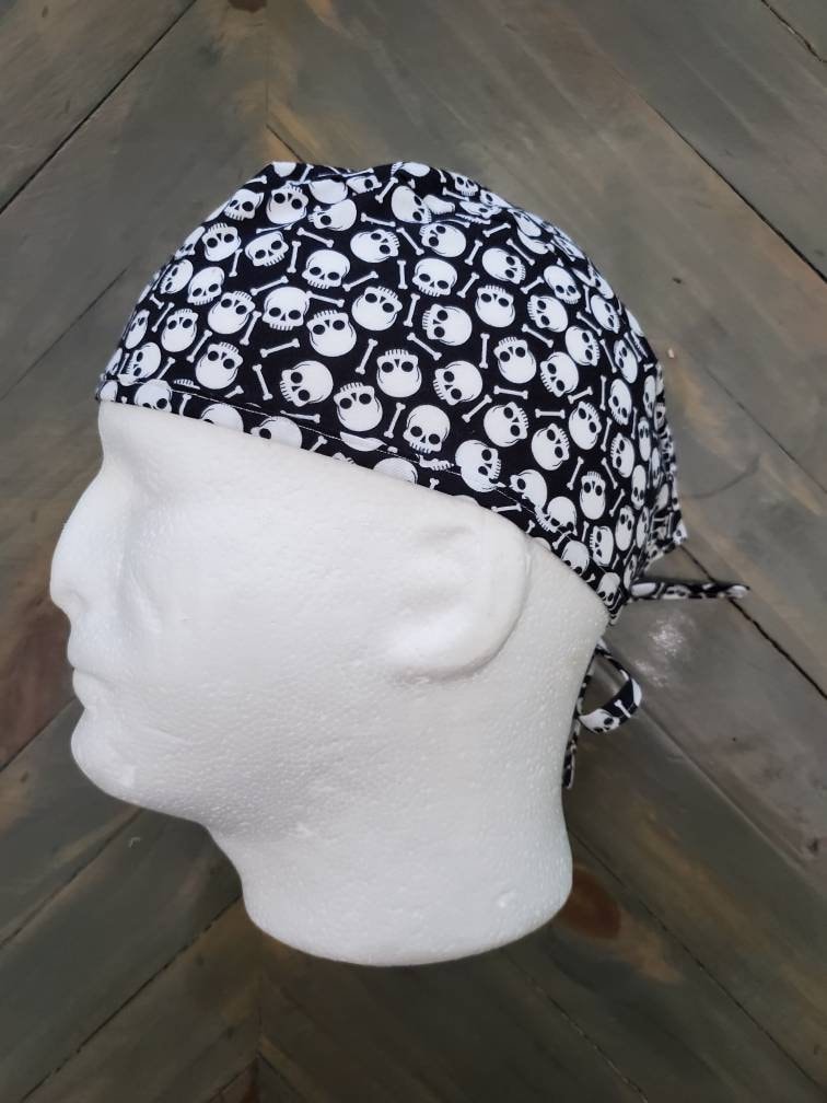 Skulls surgical/scrub/dental/skull hat by Carolinadreamsbyjen