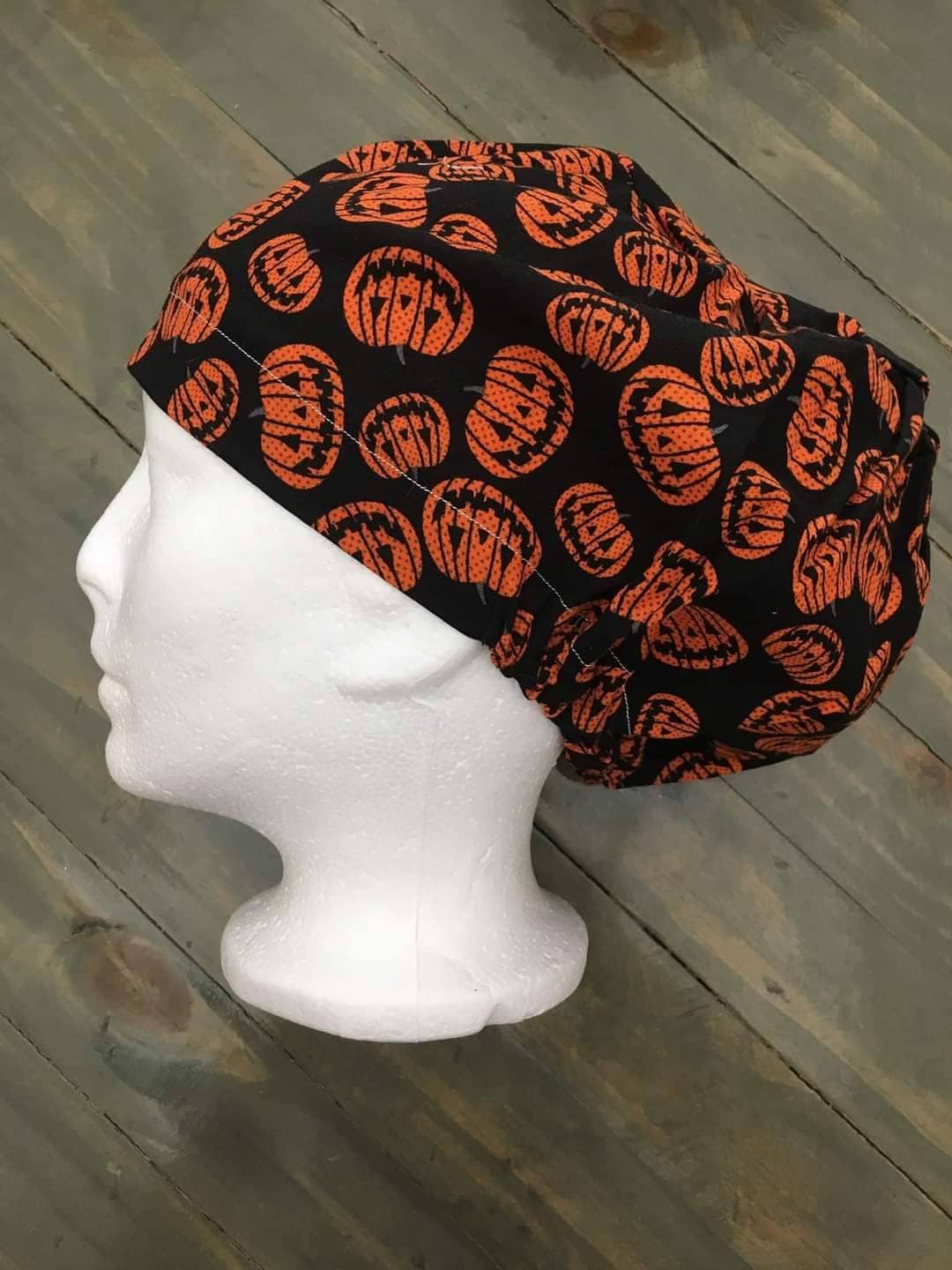 Jack o lanterns bouffant/euro style surgical/scrub/dental hat by Carolinadreamsbyjen