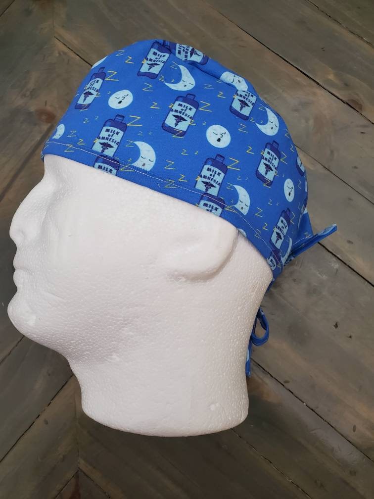 Milk of amnesia surgical/scrub/dental/skull hat by Carolinadreamsbyjen