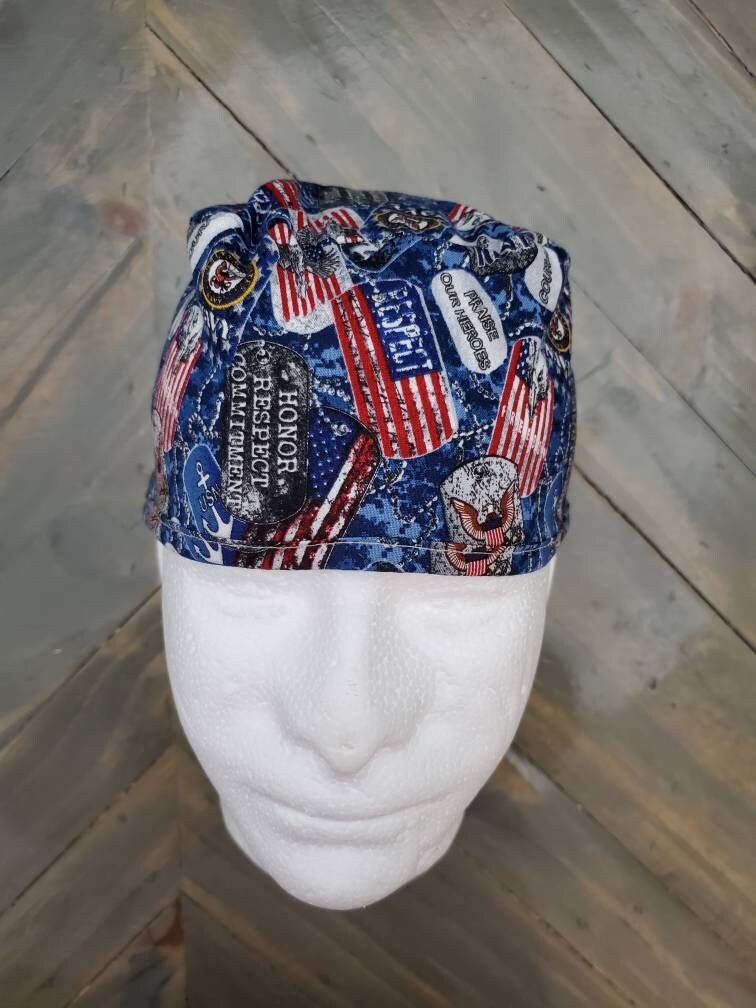 US Navy surgical/scrub/skull/dental hat by Carolinadreamsbyjen