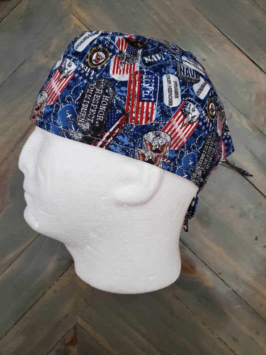 US Navy surgical/scrub/skull/dental hat by Carolinadreamsbyjen