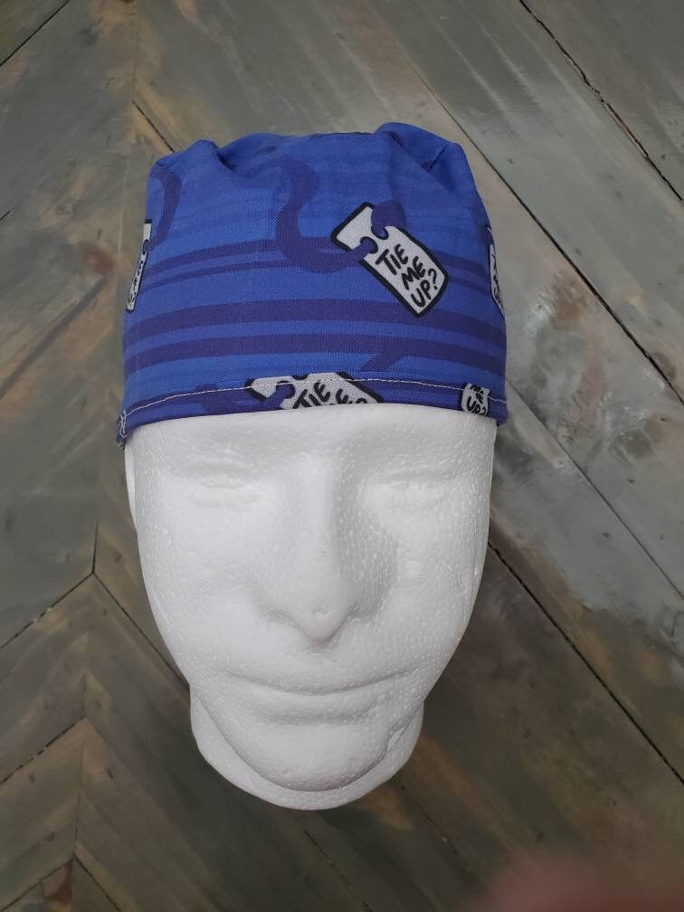 Tie me up? Surgical/scrub/dental/skull hat by Carolinadreamsbyjen