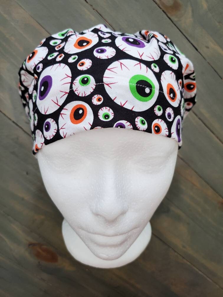 I see you! bouffant/euro hybrid style surgical/scrub/dental hat