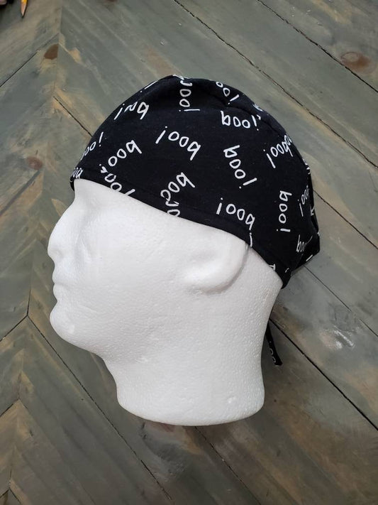 Men's Boo! Surgical/scrub/dental/skull hat by Carolinadreamsbyjen