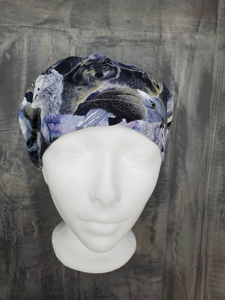 The pack bouffant/euro hybrid style surgical/scrub/dental hat by Carolinadreamsbyjen