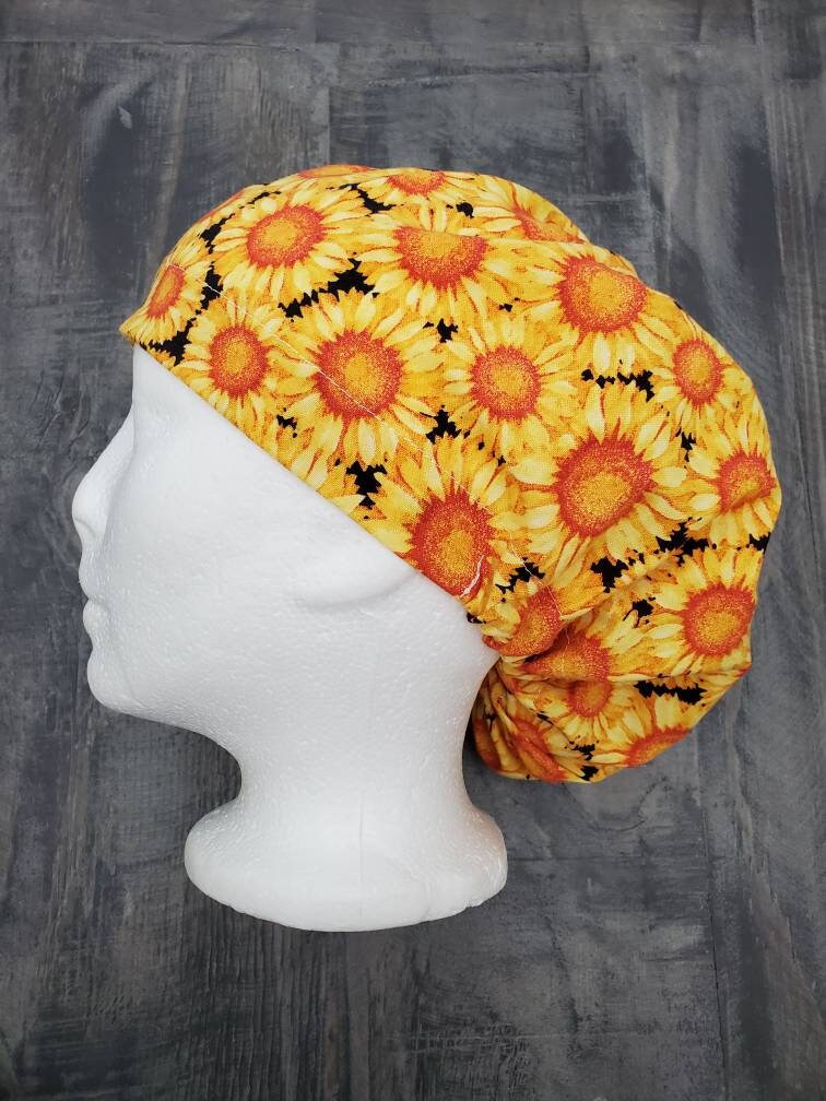 Sunny bouffant/euro hybrid style surgical/scrub/dental hat by Carolinadreamsbyjen