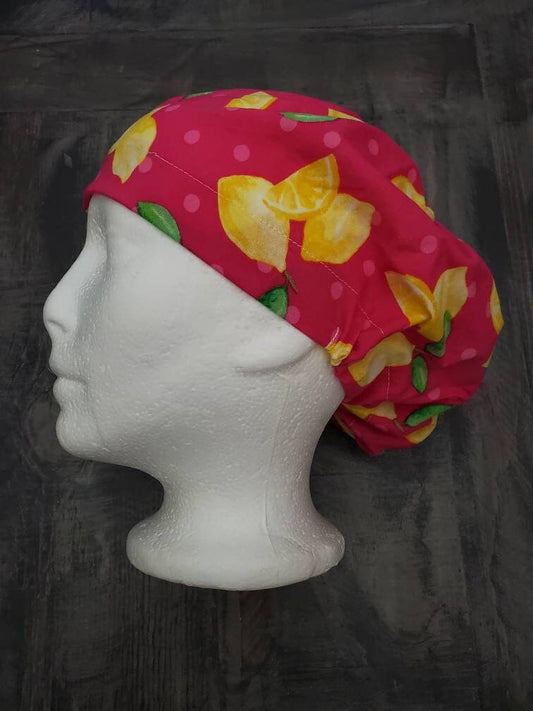 Lemonade bouffant/euro hybrid style surgical/scrub/dental hat by Carolinadreamsbyjen