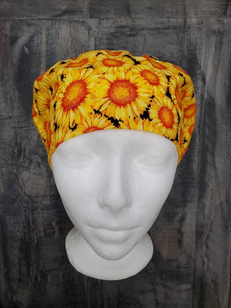 Sunny bouffant/euro hybrid style surgical/scrub/dental hat by Carolinadreamsbyjen