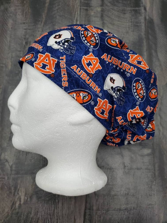 Auburn bouffant/euro hybrid style surgical /scrub/dental hat by Carolinadreamsbyjen