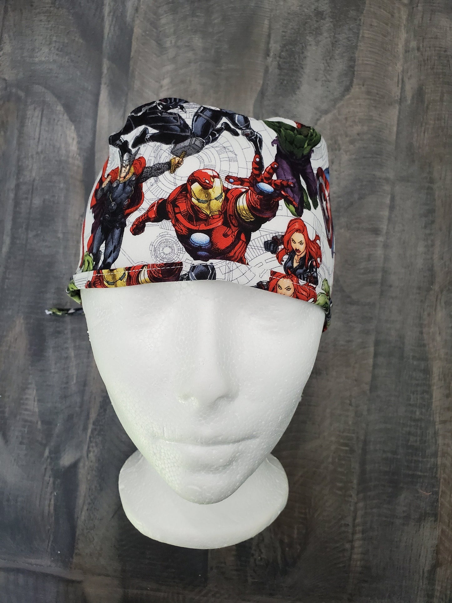 Superhero surgical hat