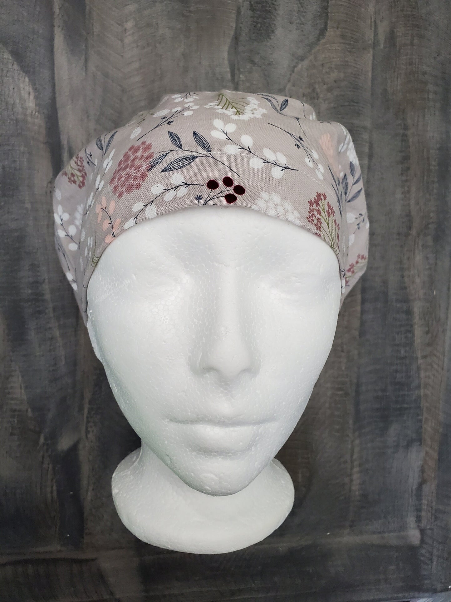 Dandelion bouffant/euro hybrid style surgical/scrub/ dental hat