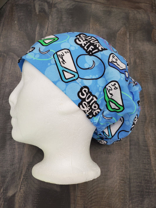 Suture Self bouffant/euro hybrid style surgical/scrub/dental hat by Carolinadreamsbyjen