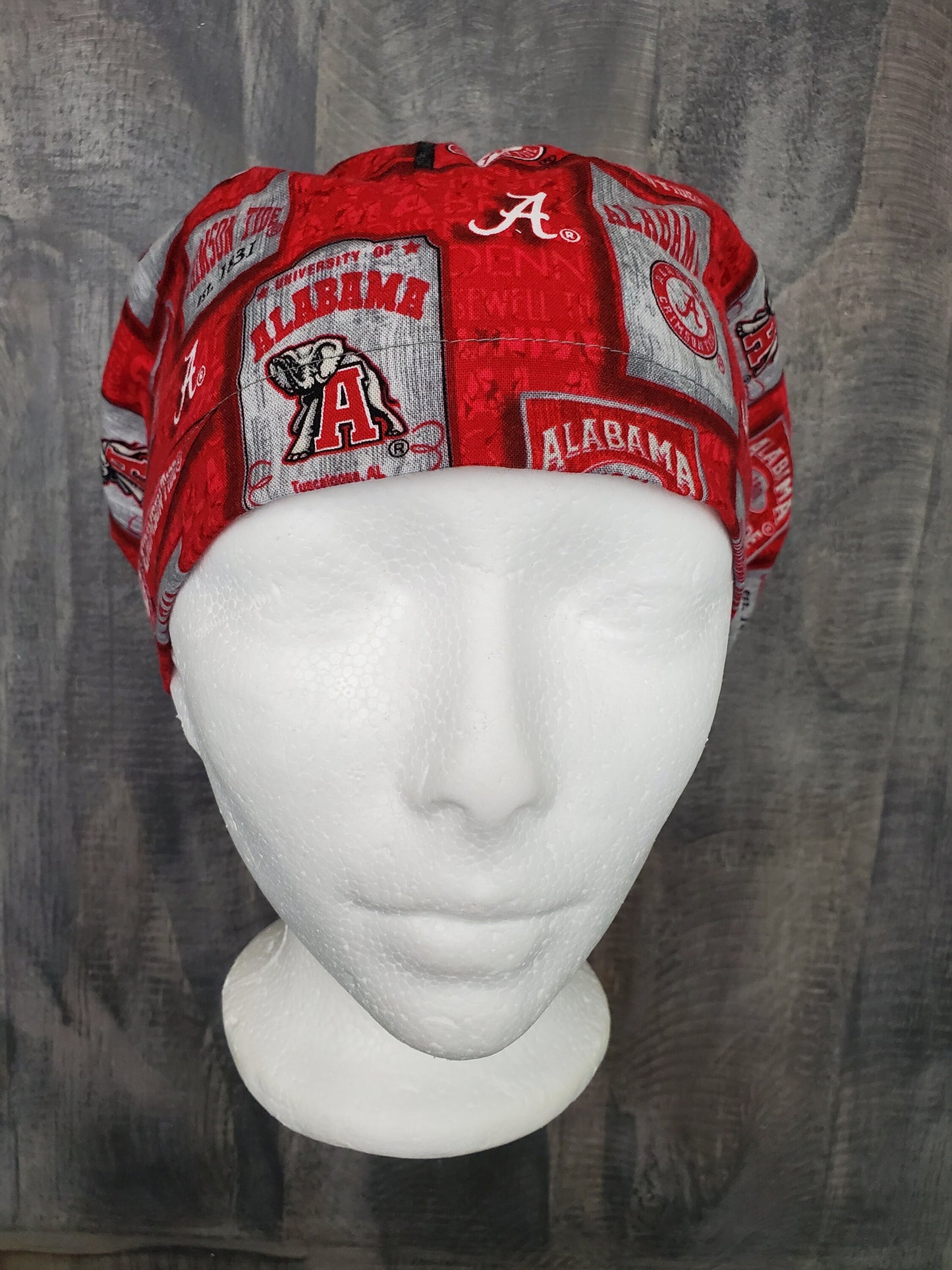 Alabama signs bouffant/euro hybrid style surgical/scrub/dental hat by Carolinadreamsbyjen