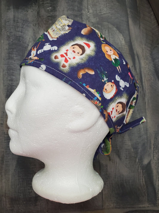 Men's Christmas Vacation style surgical/scrub/dental hat by Carolinadreamsbyjen