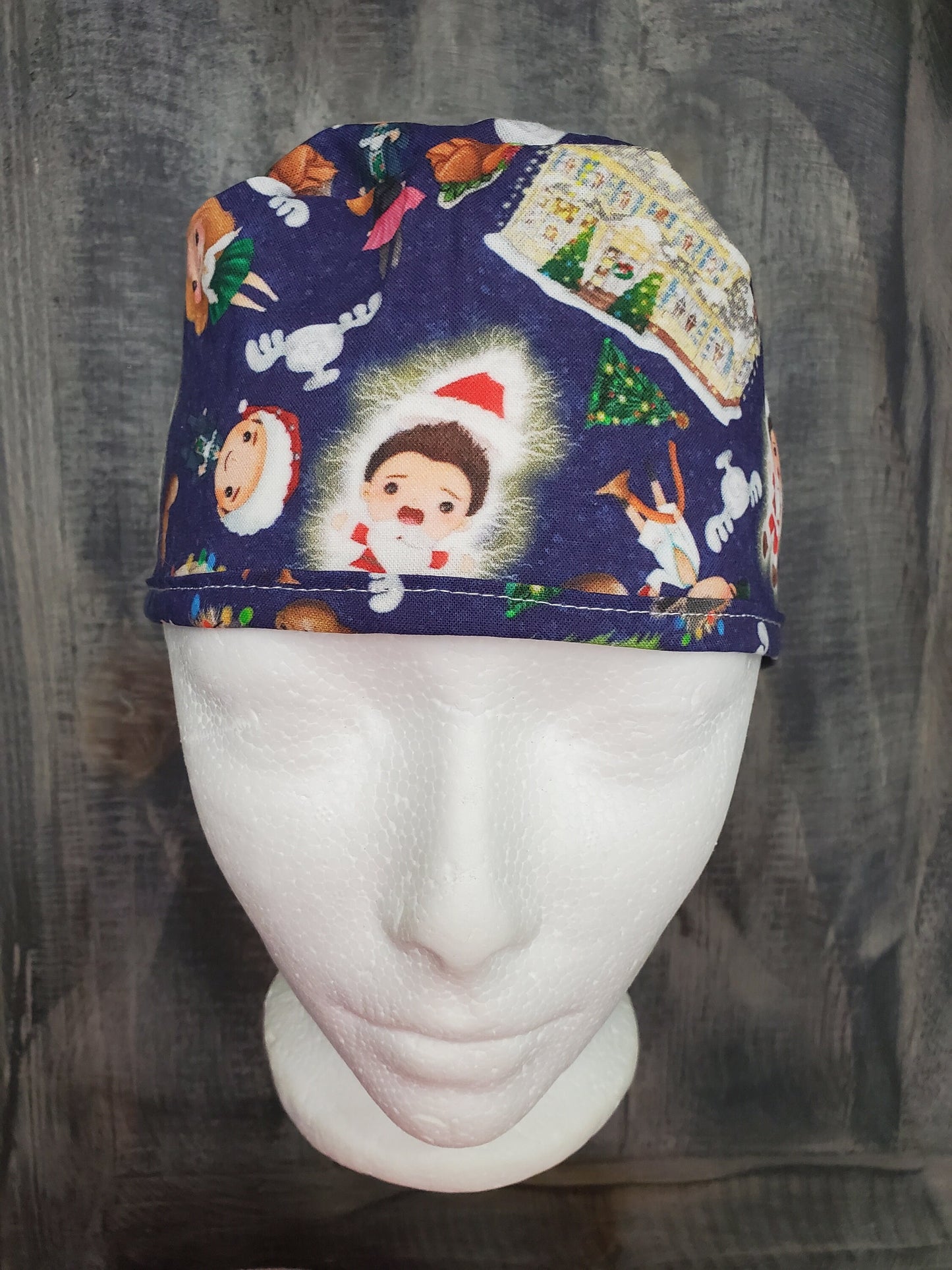 Men's Christmas Vacation style surgical/scrub/dental hat by Carolinadreamsbyjen