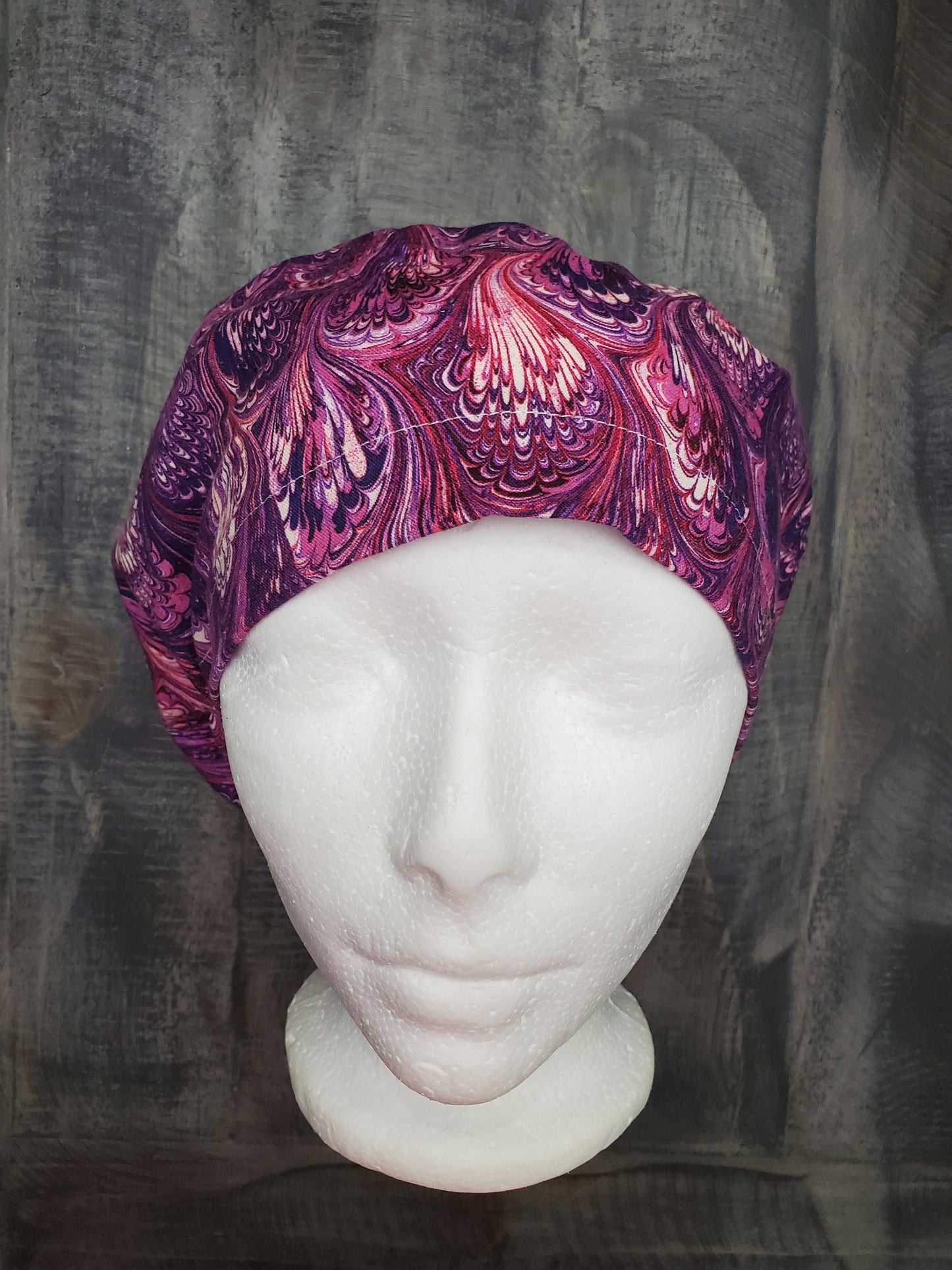 Shake a tail feather bouffant/euro hybrid style surgical/scrub/dental hats by Carolinadreamsbyjen